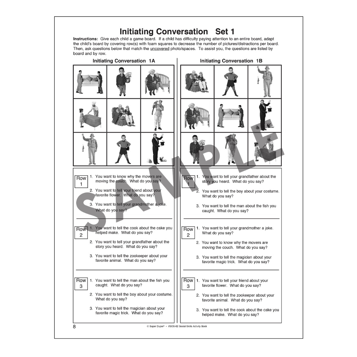 Ask and Answer Social Skills Games