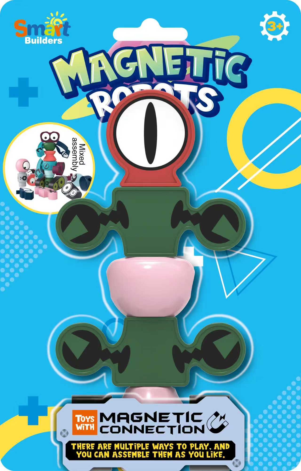 Magnetic Robot & Monster Builders – Collect & Create Series (15 Designs)
