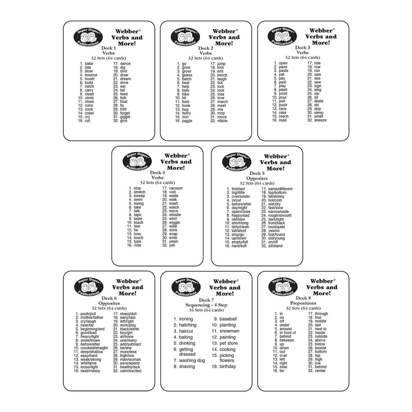 Webber Verbs and More