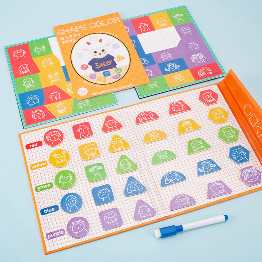 Shapes and Color Match Magnetic Book