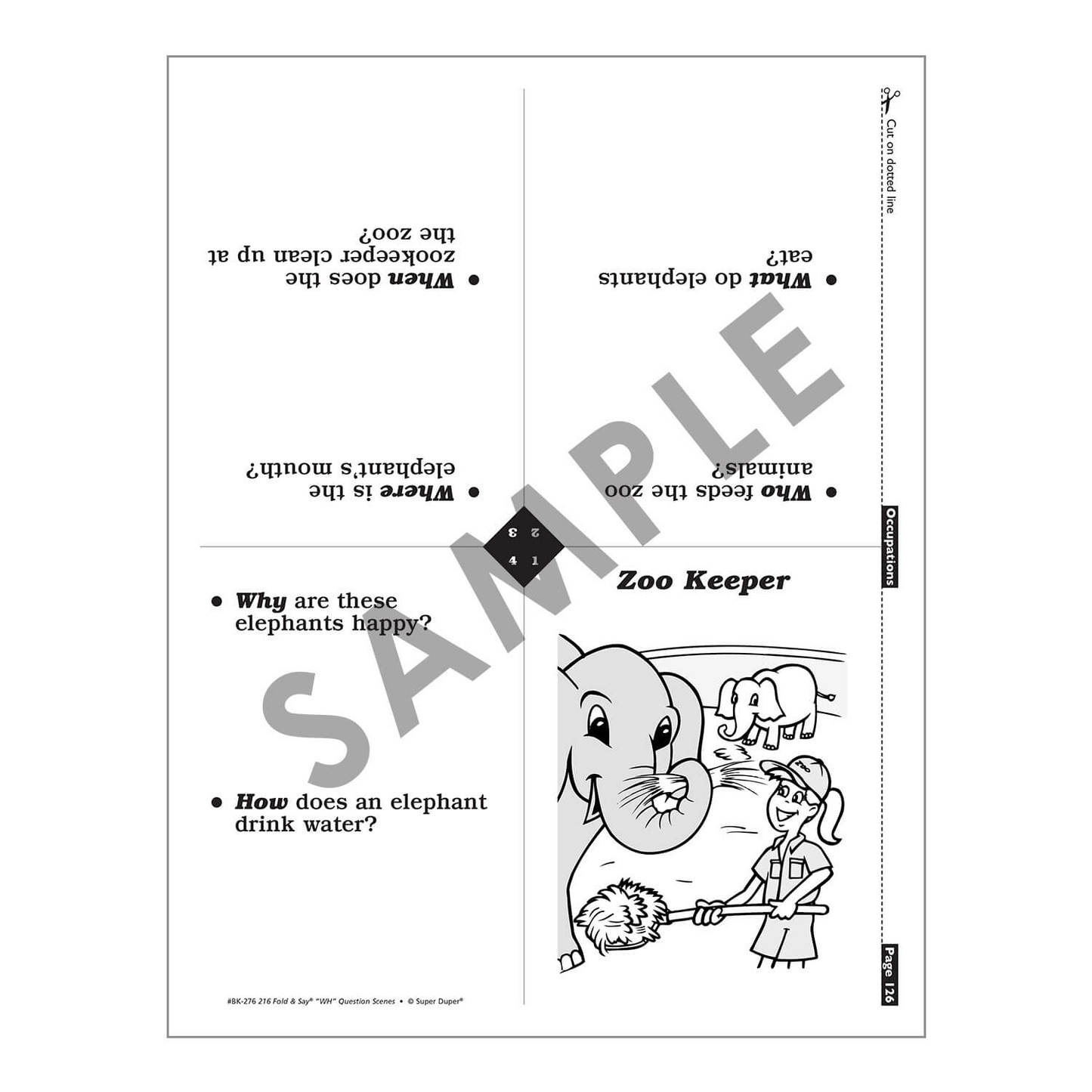 216 Fold & Say WH Question Scenes