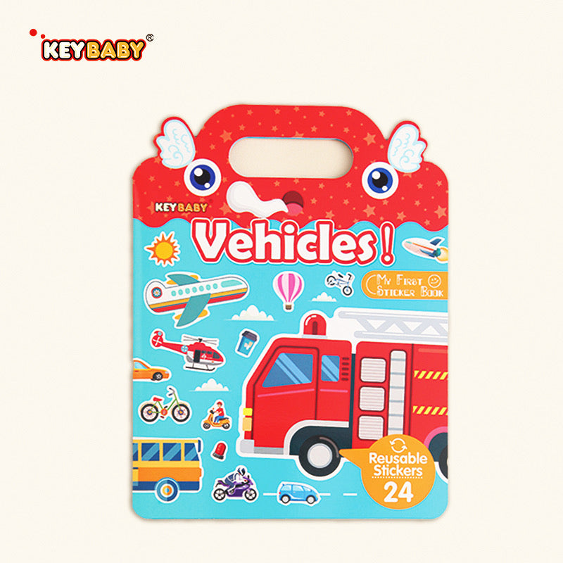 Jelly Sticker Book – Reusable, Fun & Educational (8 Designs)