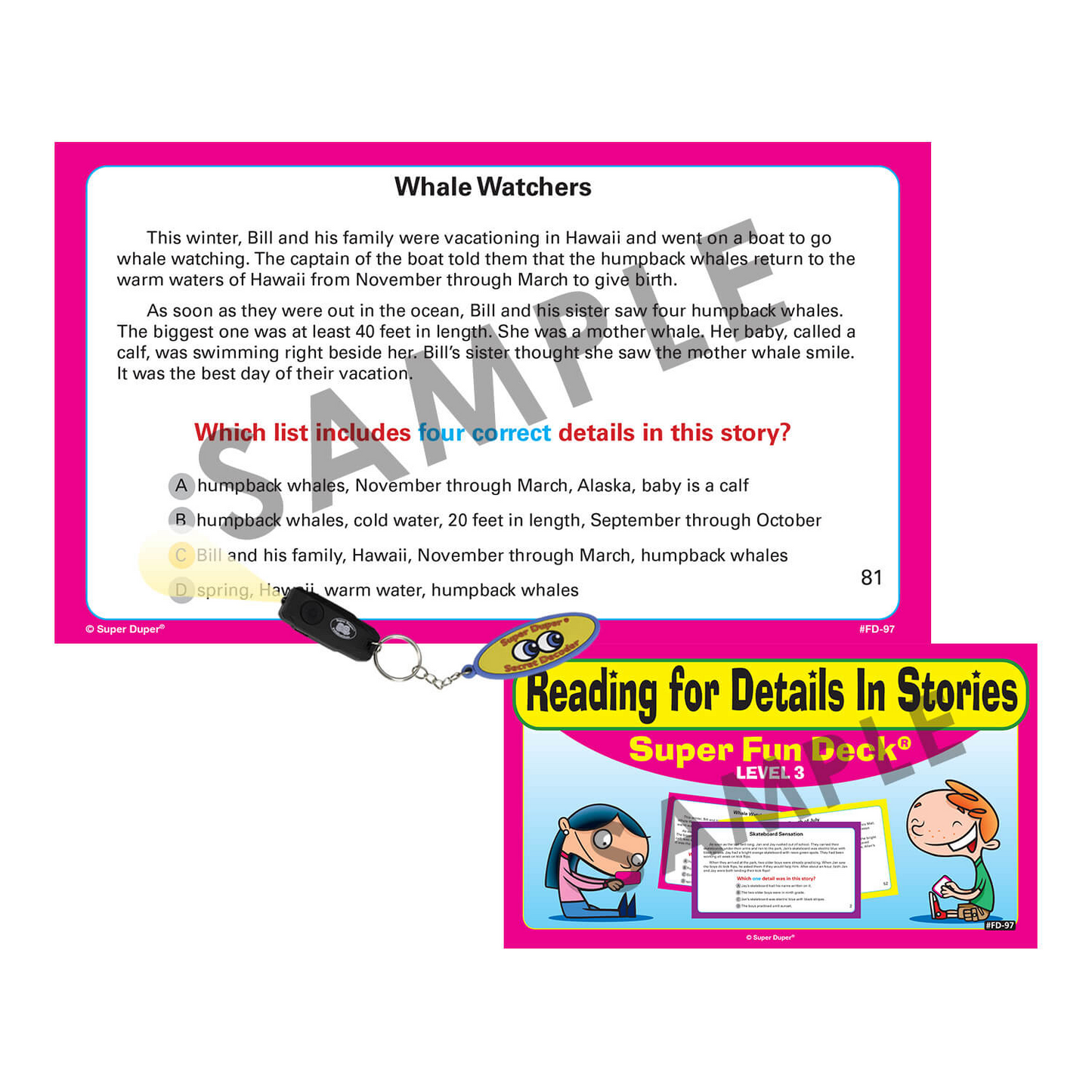 Reading for Details in Stories Super Fun Deck