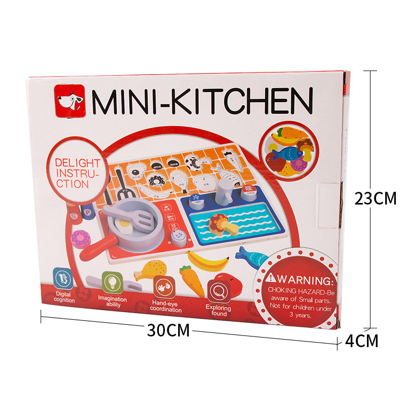 Flat Kitchen Wooden Set
