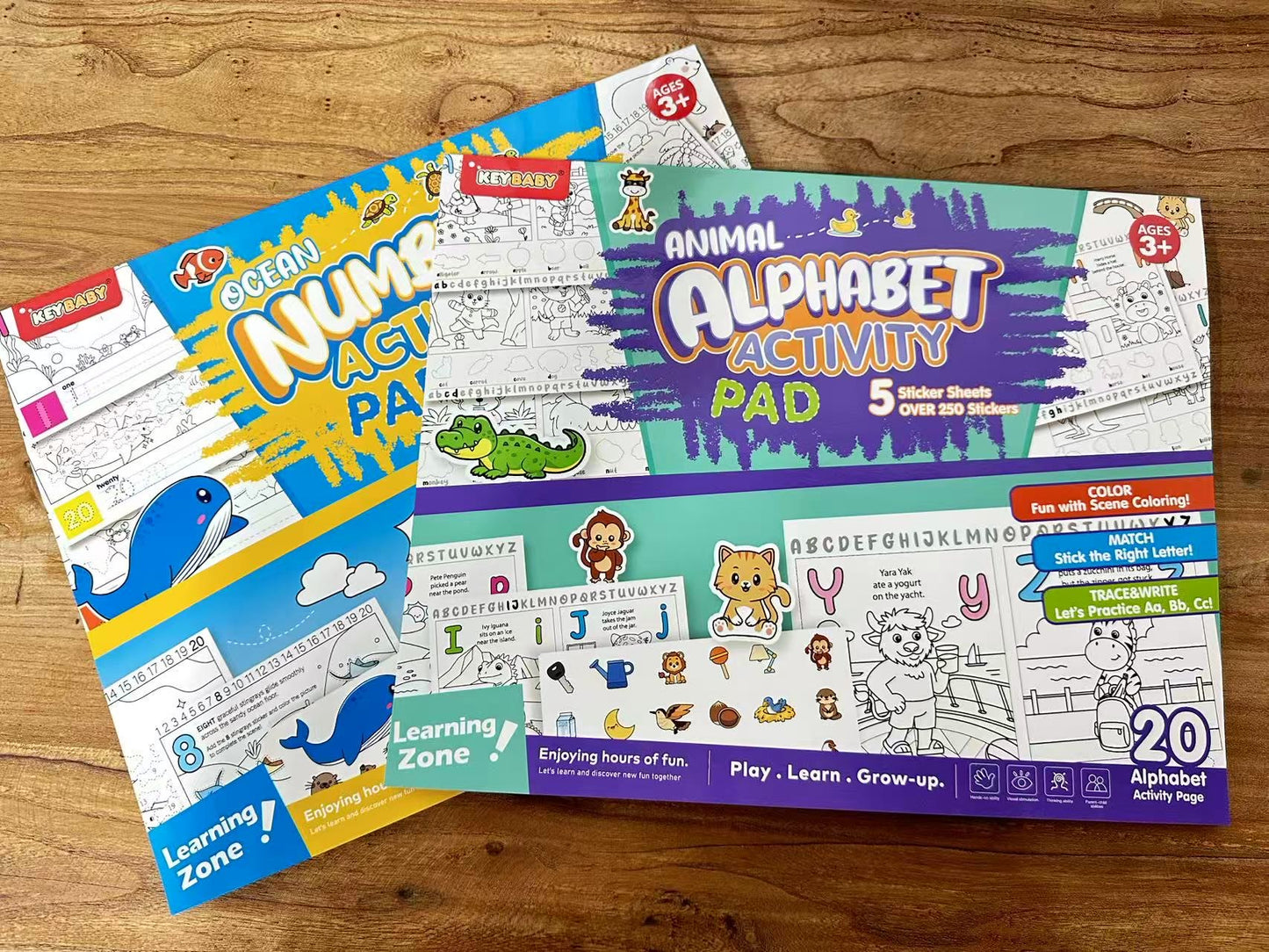 Keybaby Activity Pad – Numbers & Alphabet (Ages 3+)