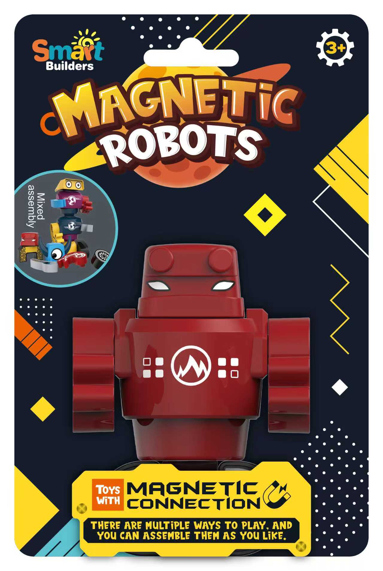 Magnetic Robot & Monster Builders – Collect & Create Series (15 Designs)