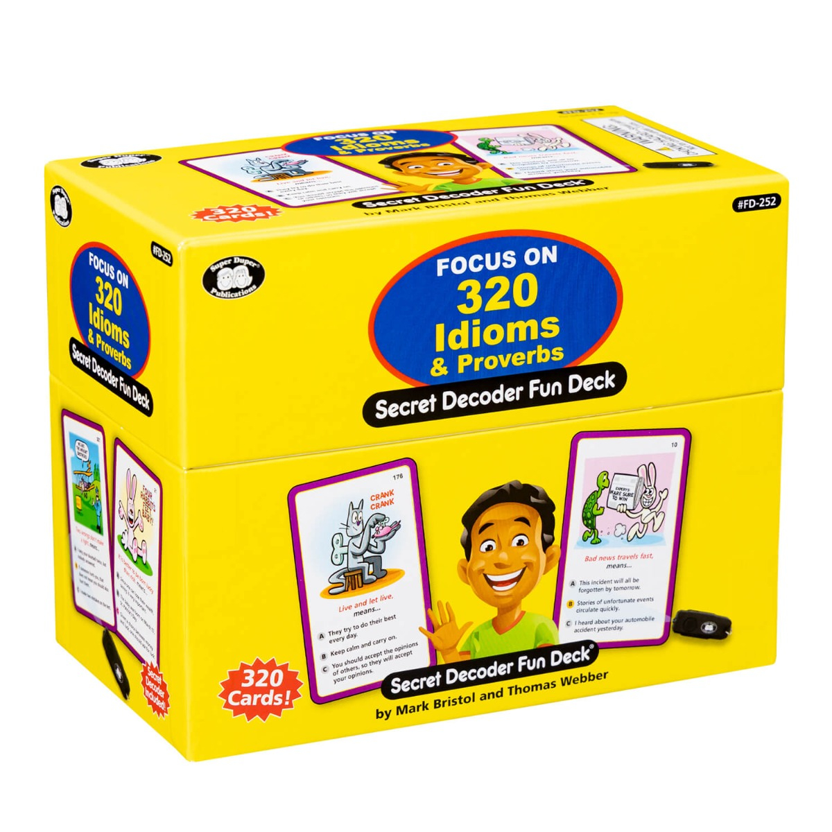 Focus on 320 Idioms and Proverbs Secret Decoder Fun Deck