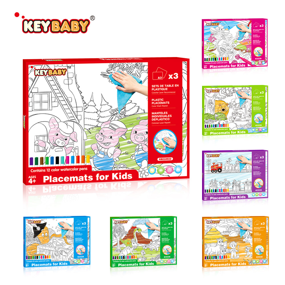 Drawing Placemat with Erasable/Washable Markers