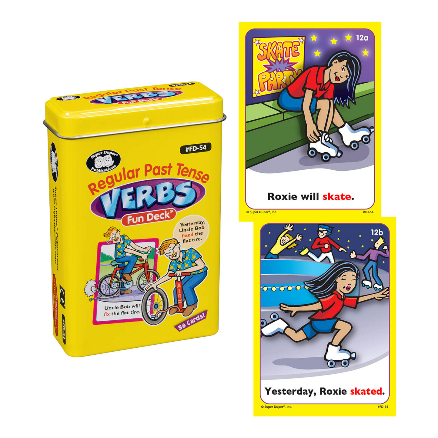 Regular Past Tense Verbs Fun Deck