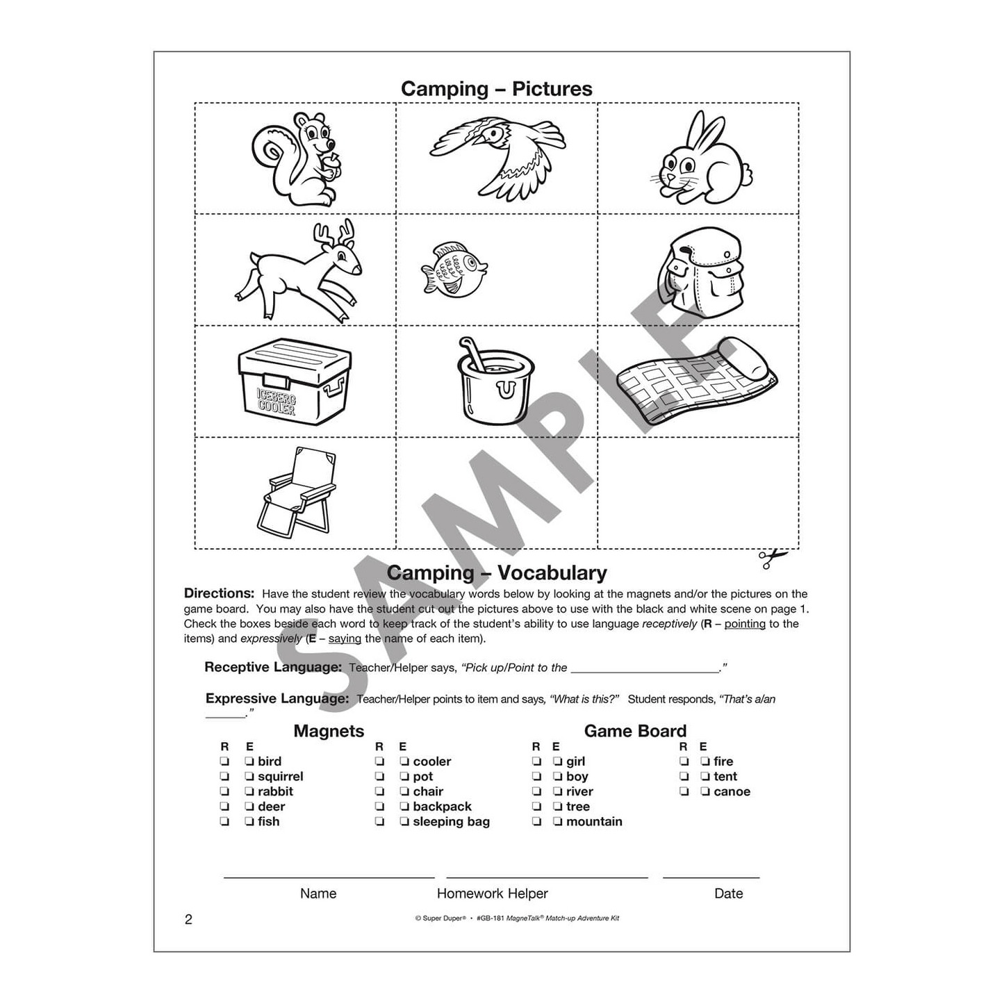 Magnetalk Match Up Adventure Kit with Barrier Game Board Stand