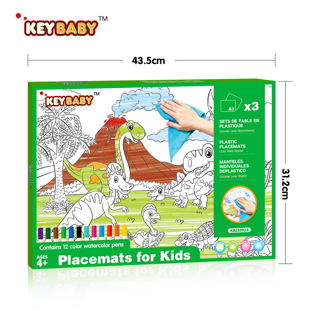 Drawing Placemat with Erasable/Washable Markers