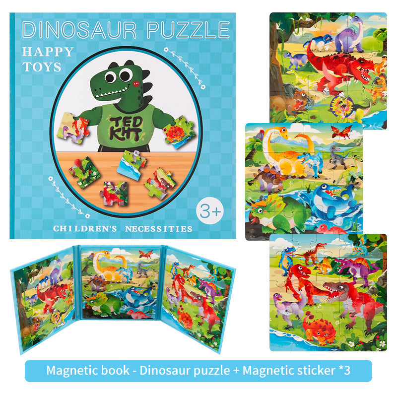 Magnetic Puzzle and Matching Book