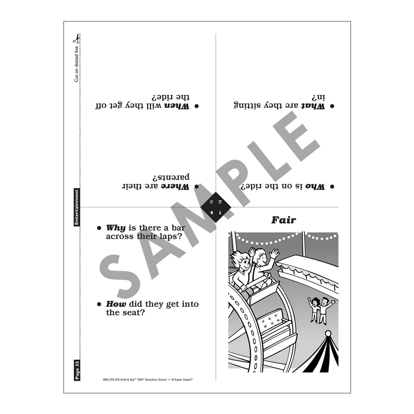 216 Fold & Say WH Question Scenes