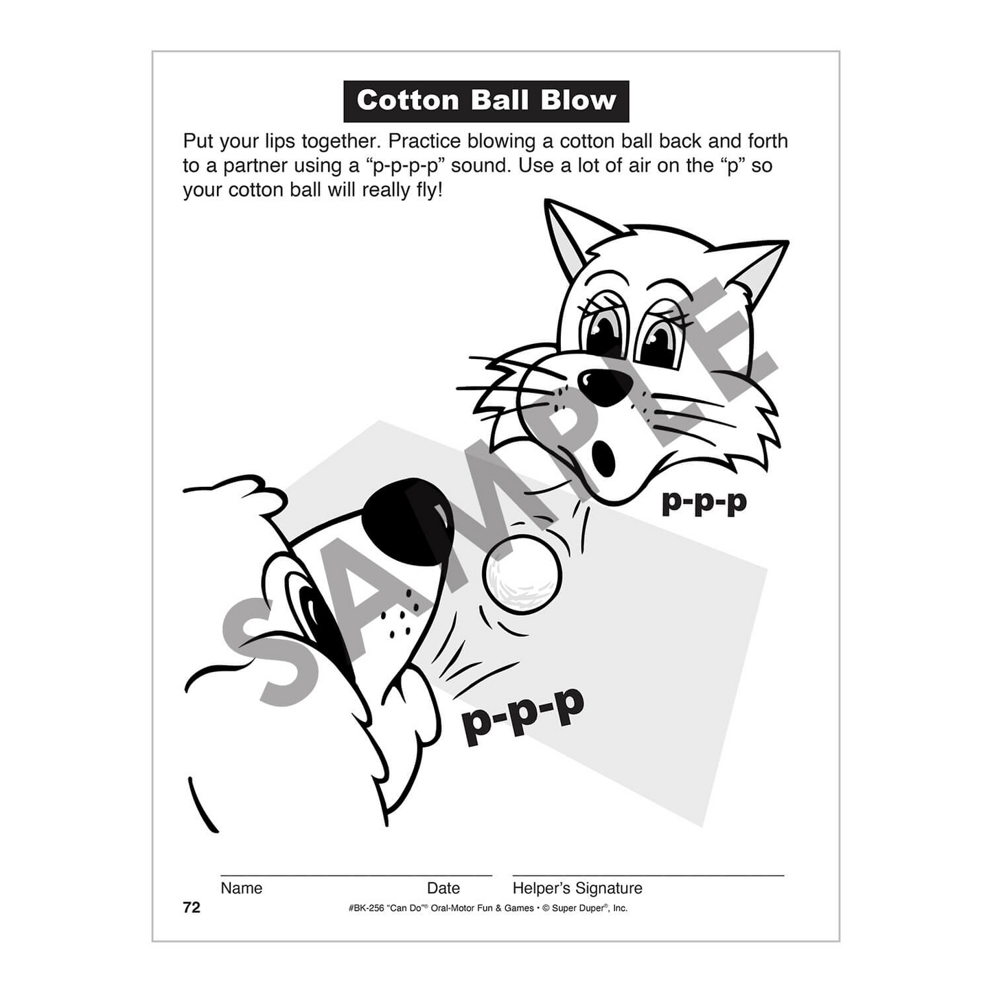 Can Do Oral-Motor Fun and Games