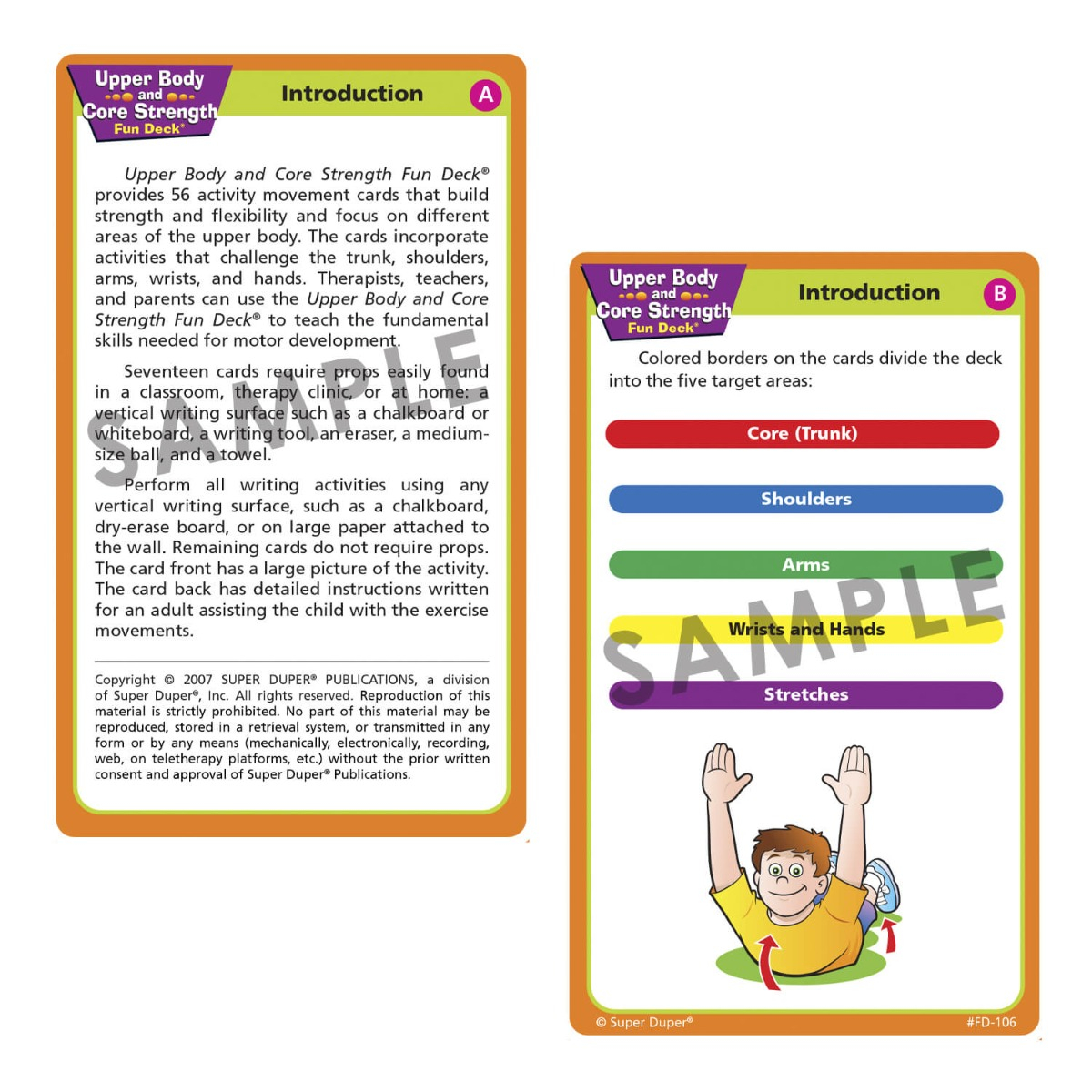 Upper Body and Core Strength Fun Deck