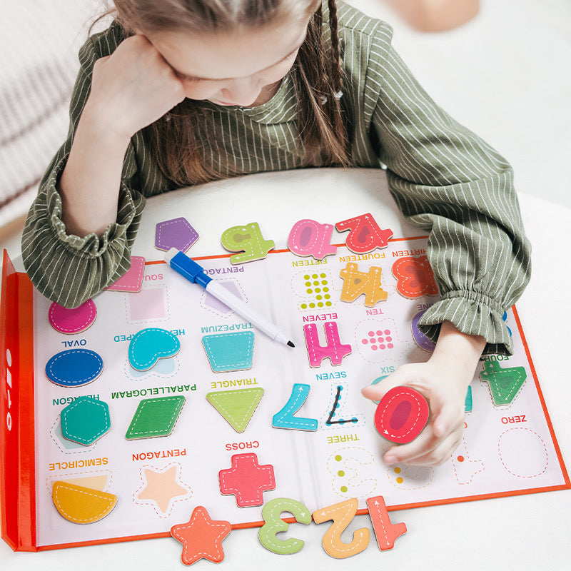 Digital Shapes and Numbers Magnetic Book