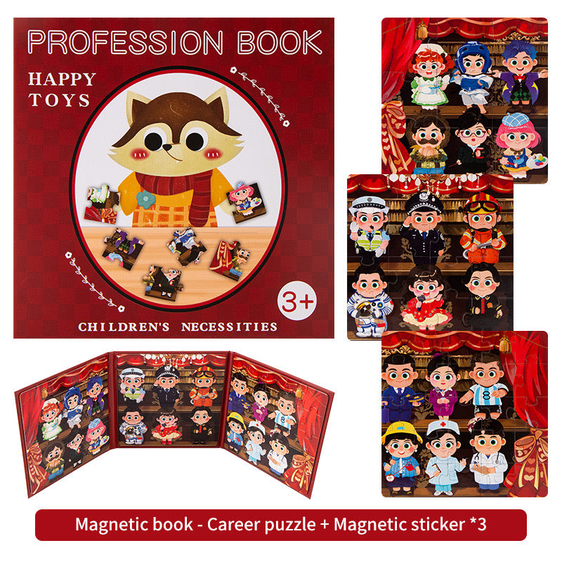 Magnetic Puzzle and Matching Book