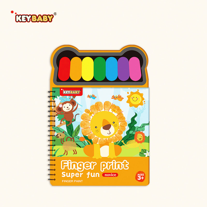 Finger Print Super Fun – Finger Painting Activity Book (4 Designs)