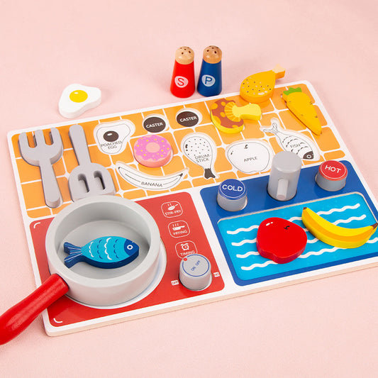 Flat Kitchen Wooden Set
