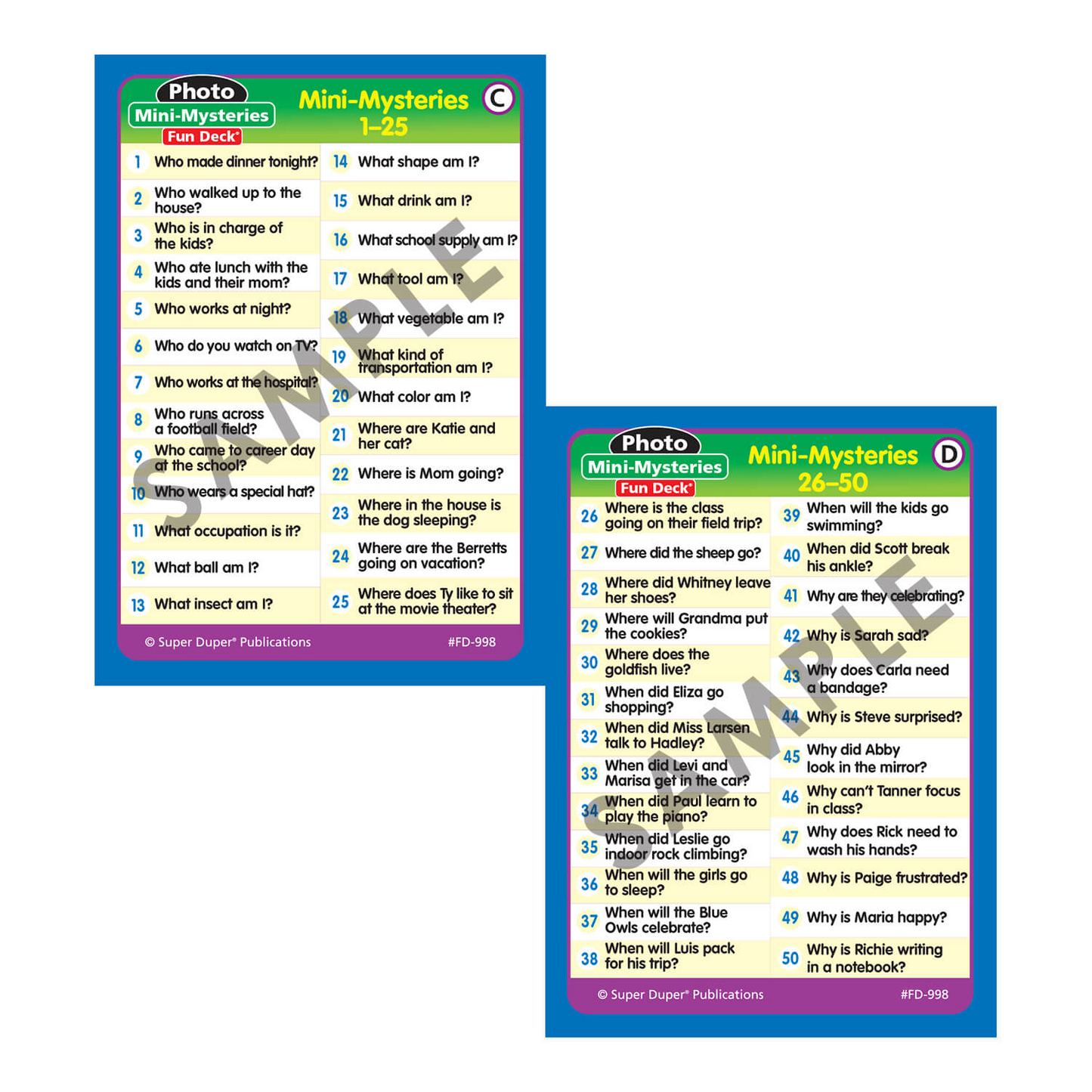 Mini Mysteries Photo Fun Deck