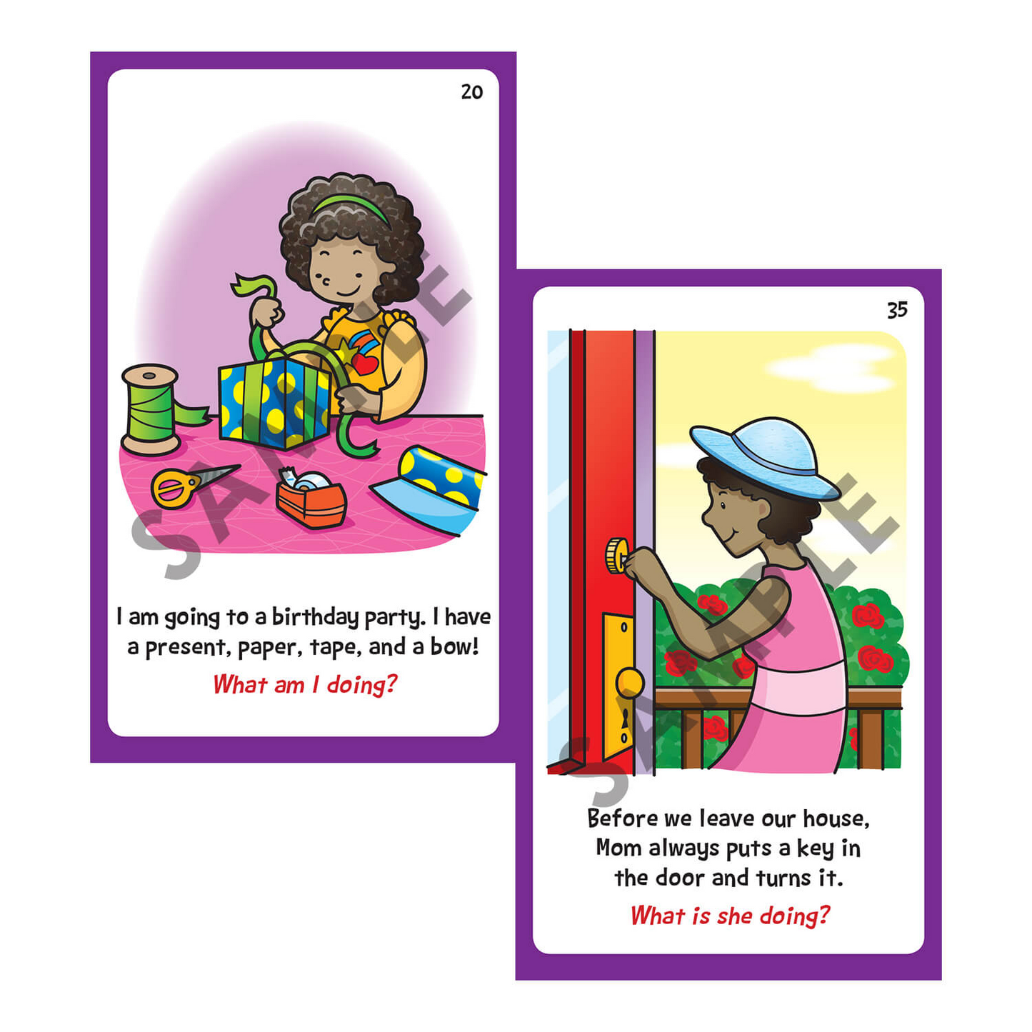 Inferencing with Verbs Fun Deck