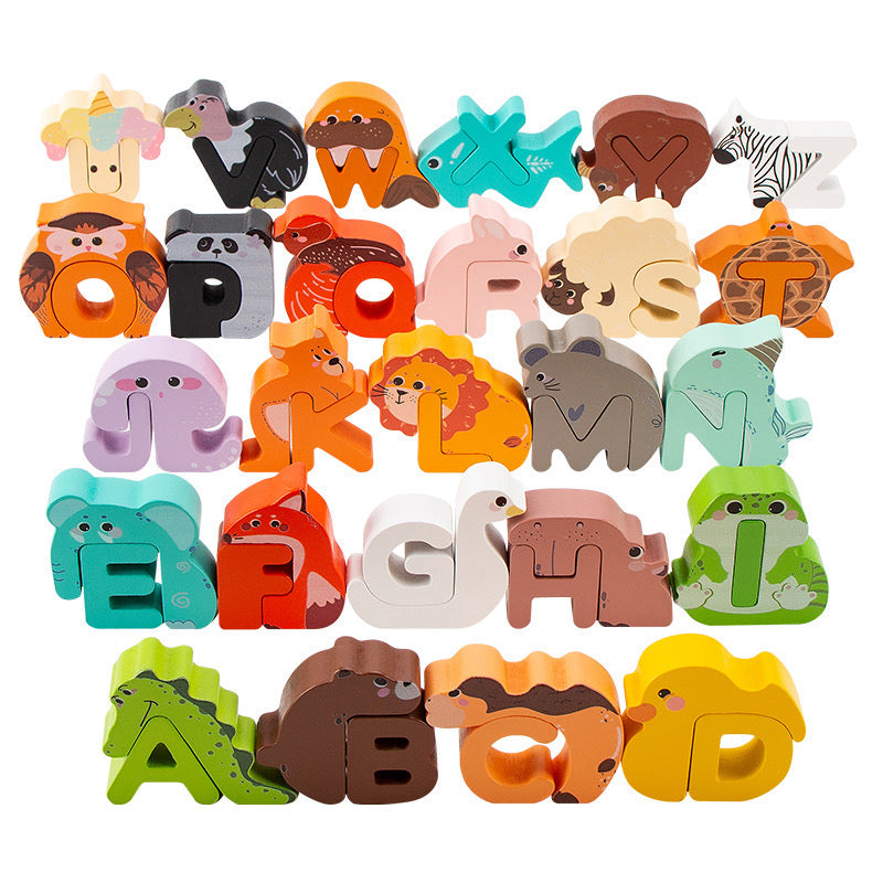 Animal Alphabet Wooden Toys