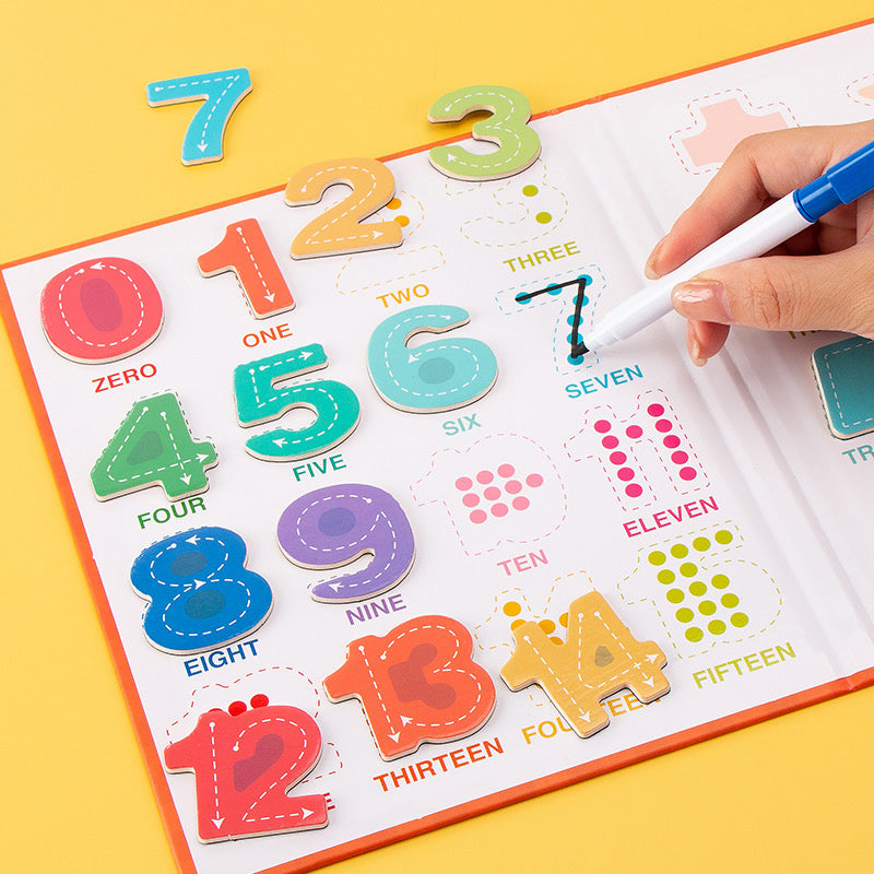 Digital Shapes and Numbers Magnetic Book