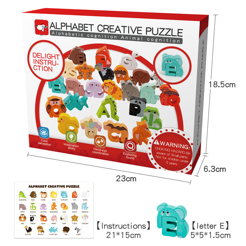 Animal Alphabet Wooden Toys