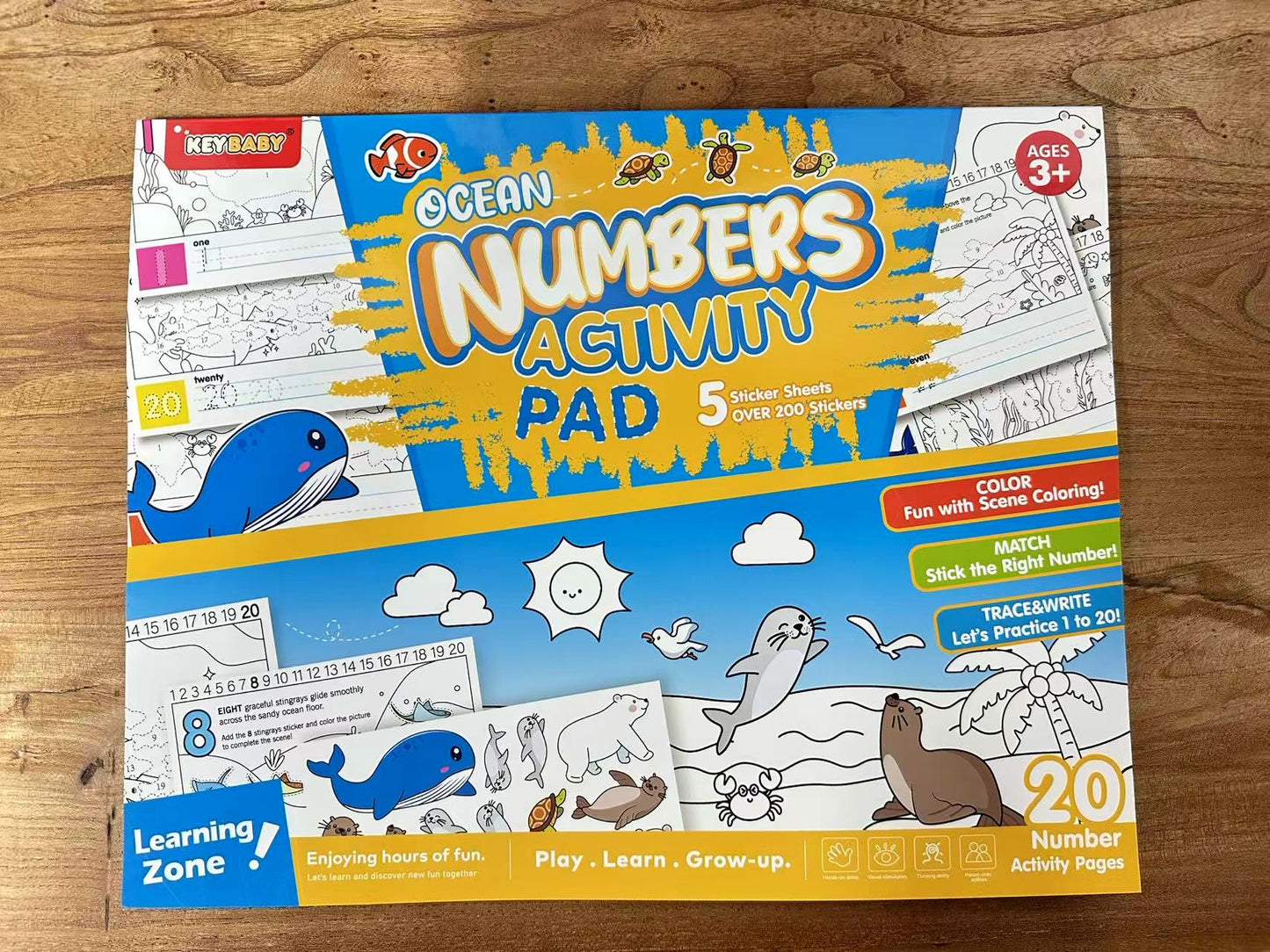 Keybaby Activity Pad – Numbers & Alphabet (Ages 3+)