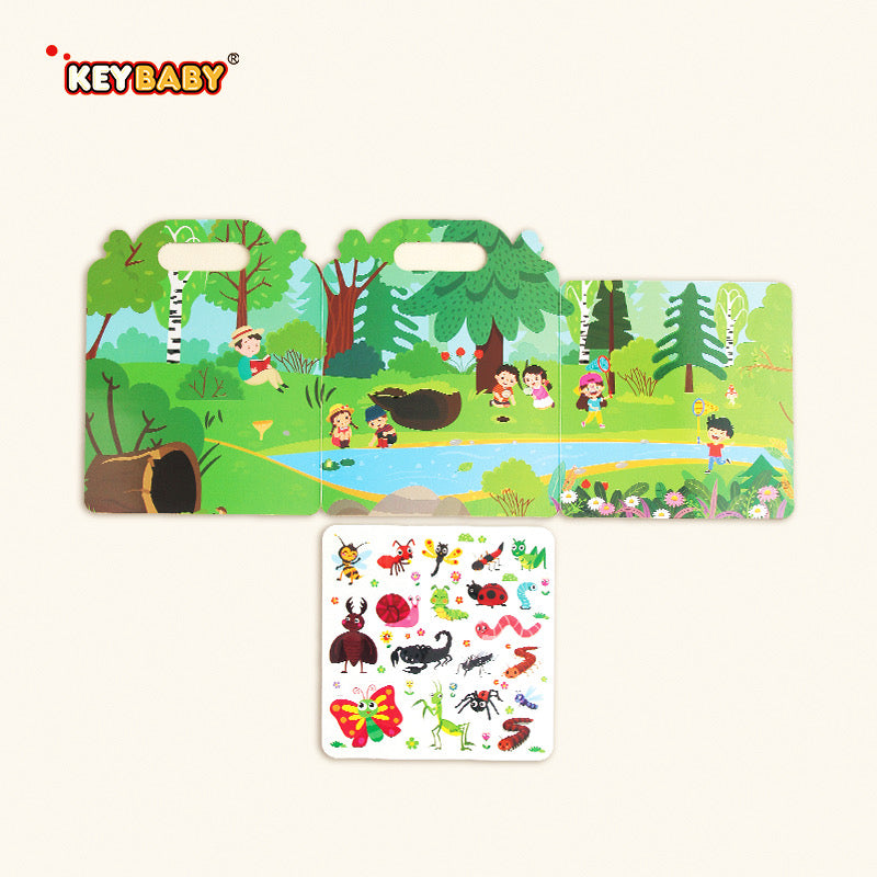 Jelly Sticker Book – Reusable, Fun & Educational (8 Designs)