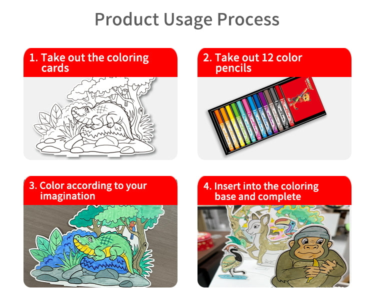 3D Art Coloring Scenes Activity