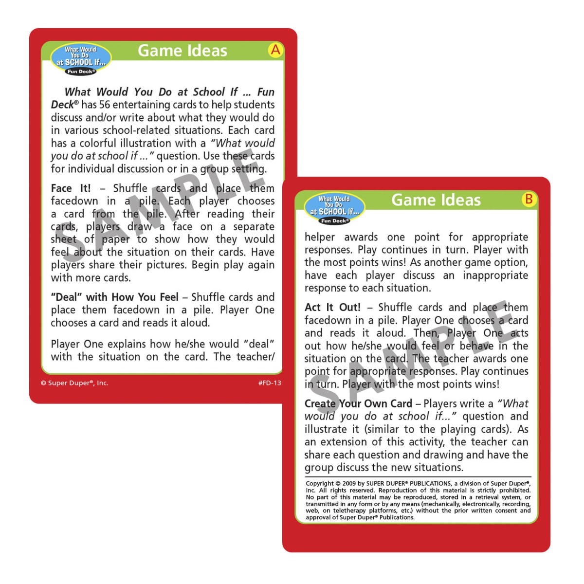 What Would You Do At School If… Fun Deck