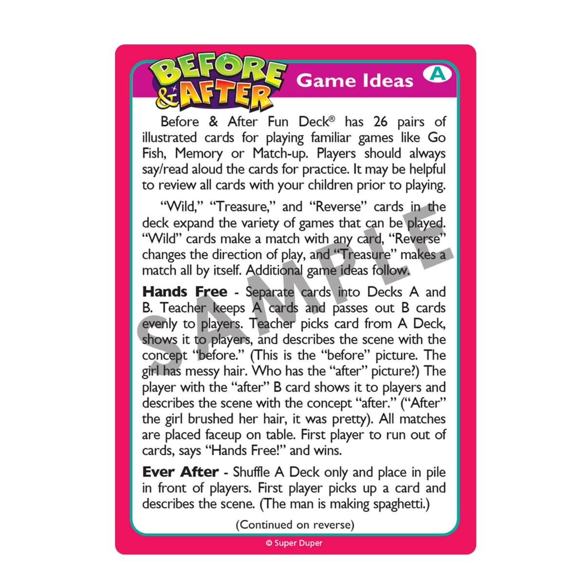 Before and After Fun Deck