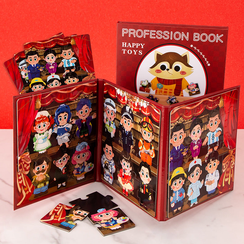 Magnetic Puzzle and Matching Book
