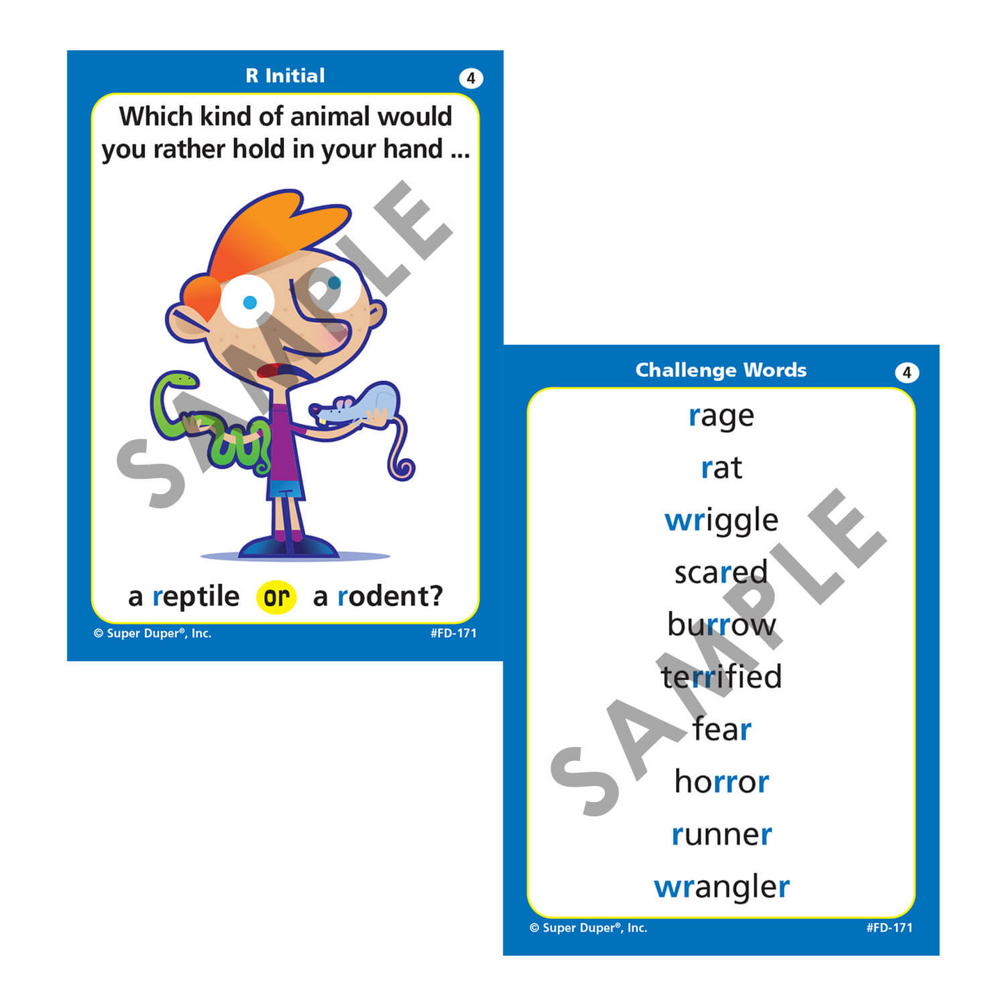 Carryover Questions for R, S, L Fun Deck