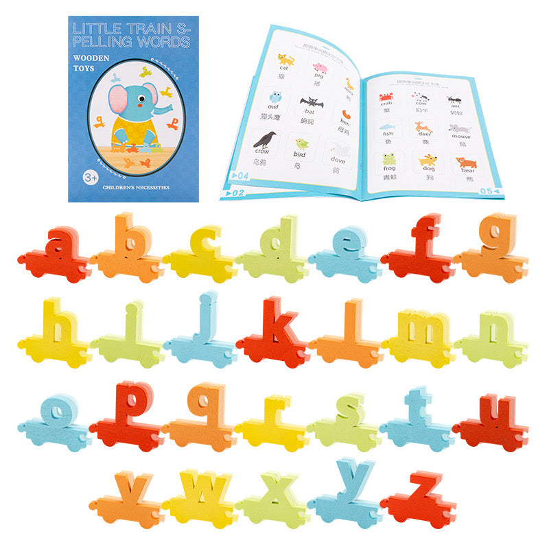 Alphabet Spelling Wooden Train