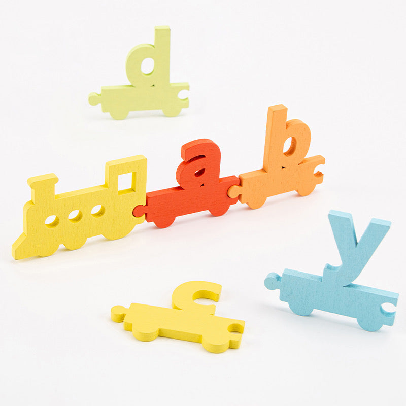 Alphabet Spelling Wooden Train