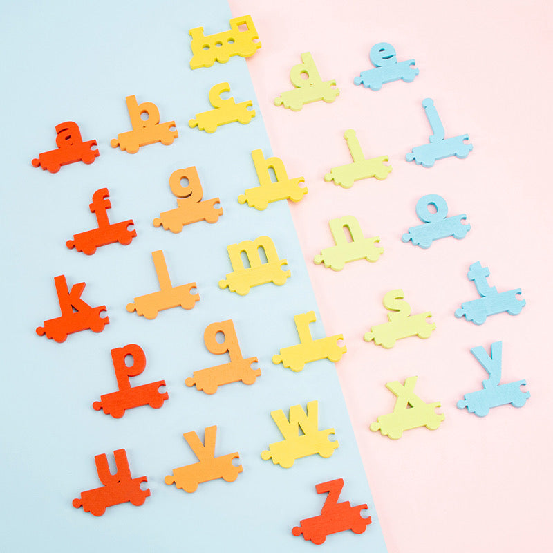 Alphabet Spelling Wooden Train