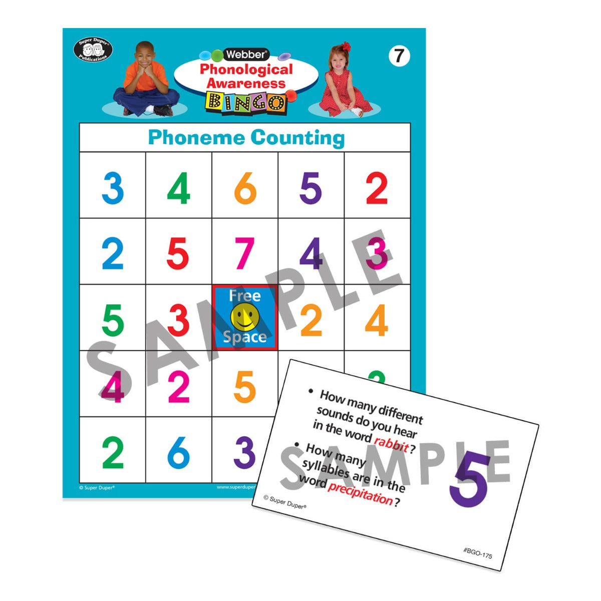 Webber Phonological Awareness Bingo