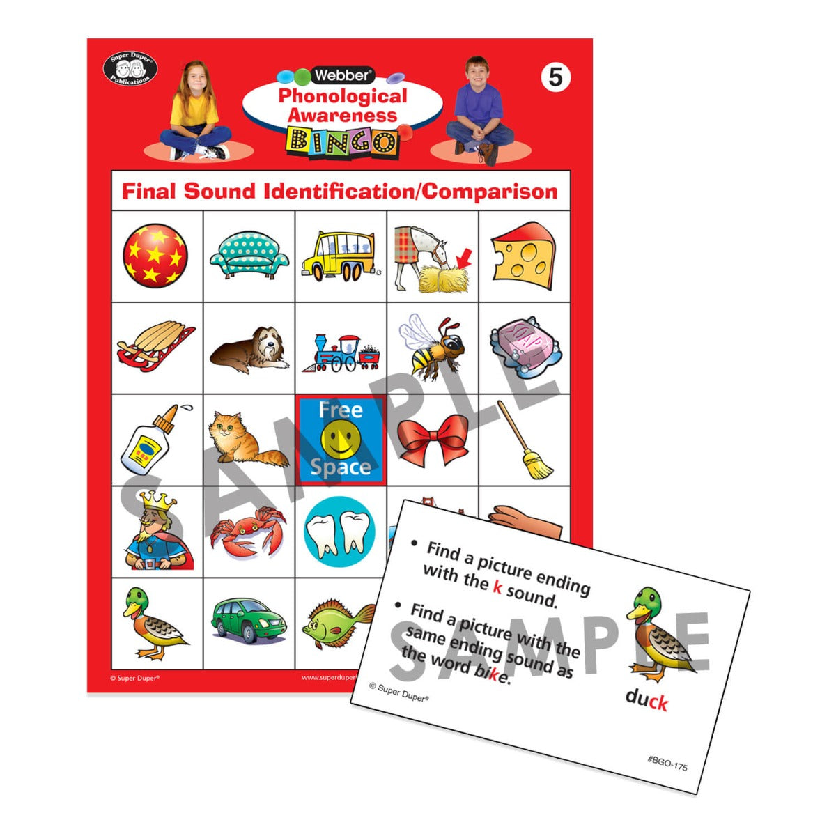 Webber Phonological Awareness Bingo