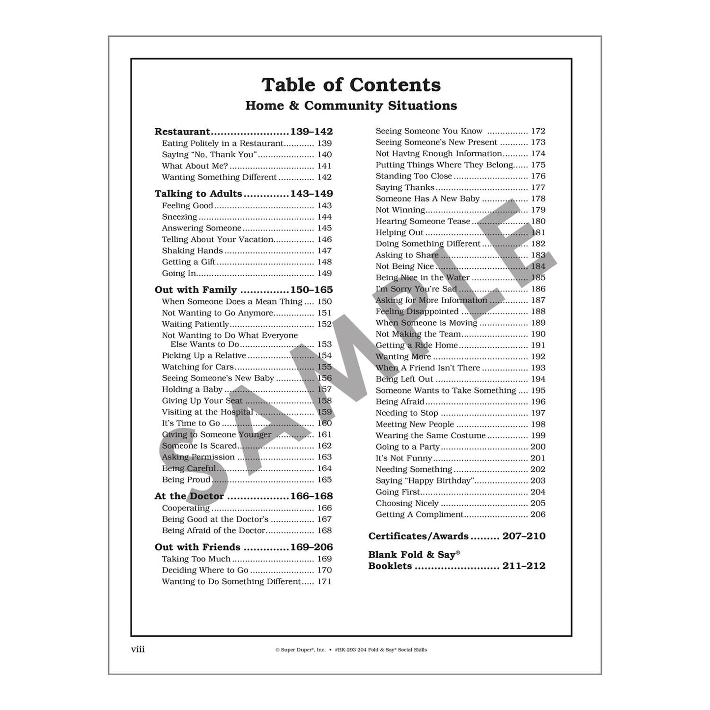 204 Fold and Say Social Skills