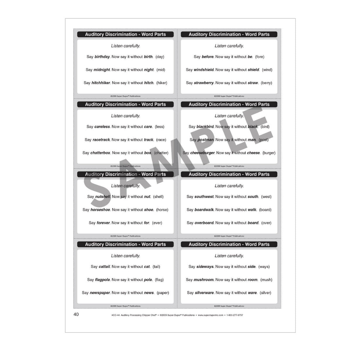 Auditory Processing Chipper Chat