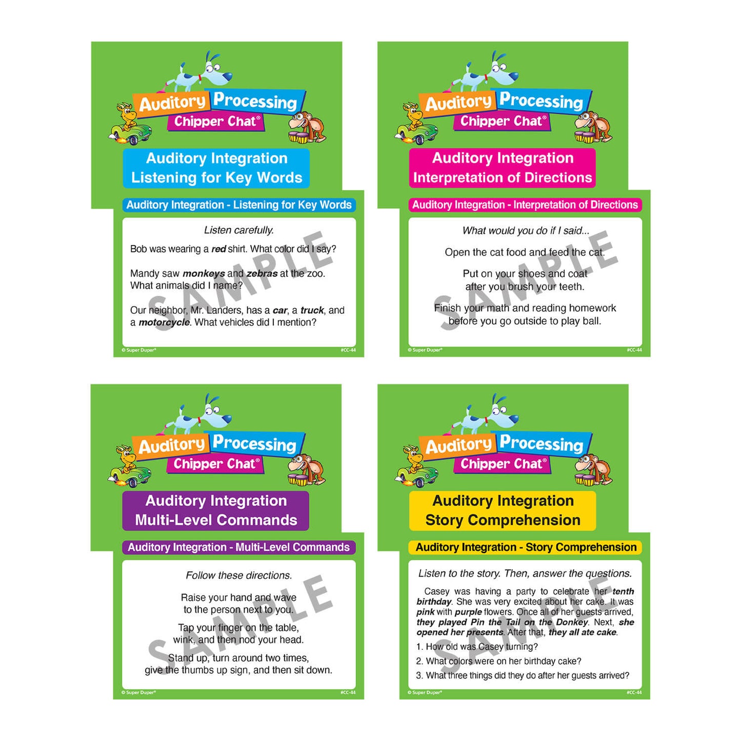 Auditory Processing Chipper Chat