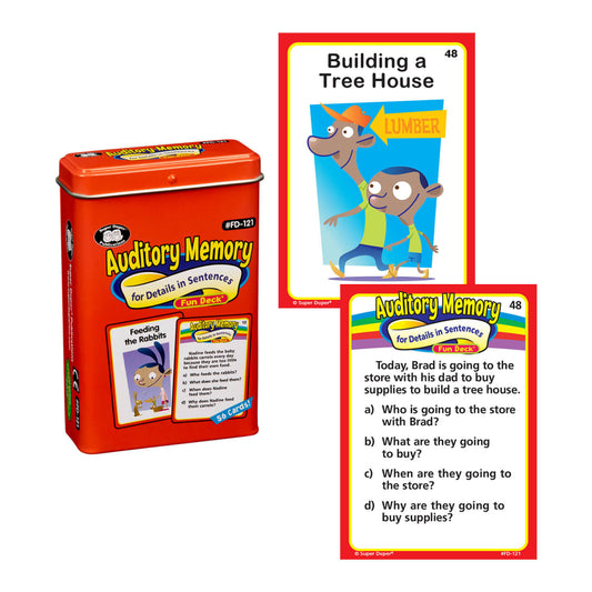 Auditory Memory for Details in Sentences Fun Deck