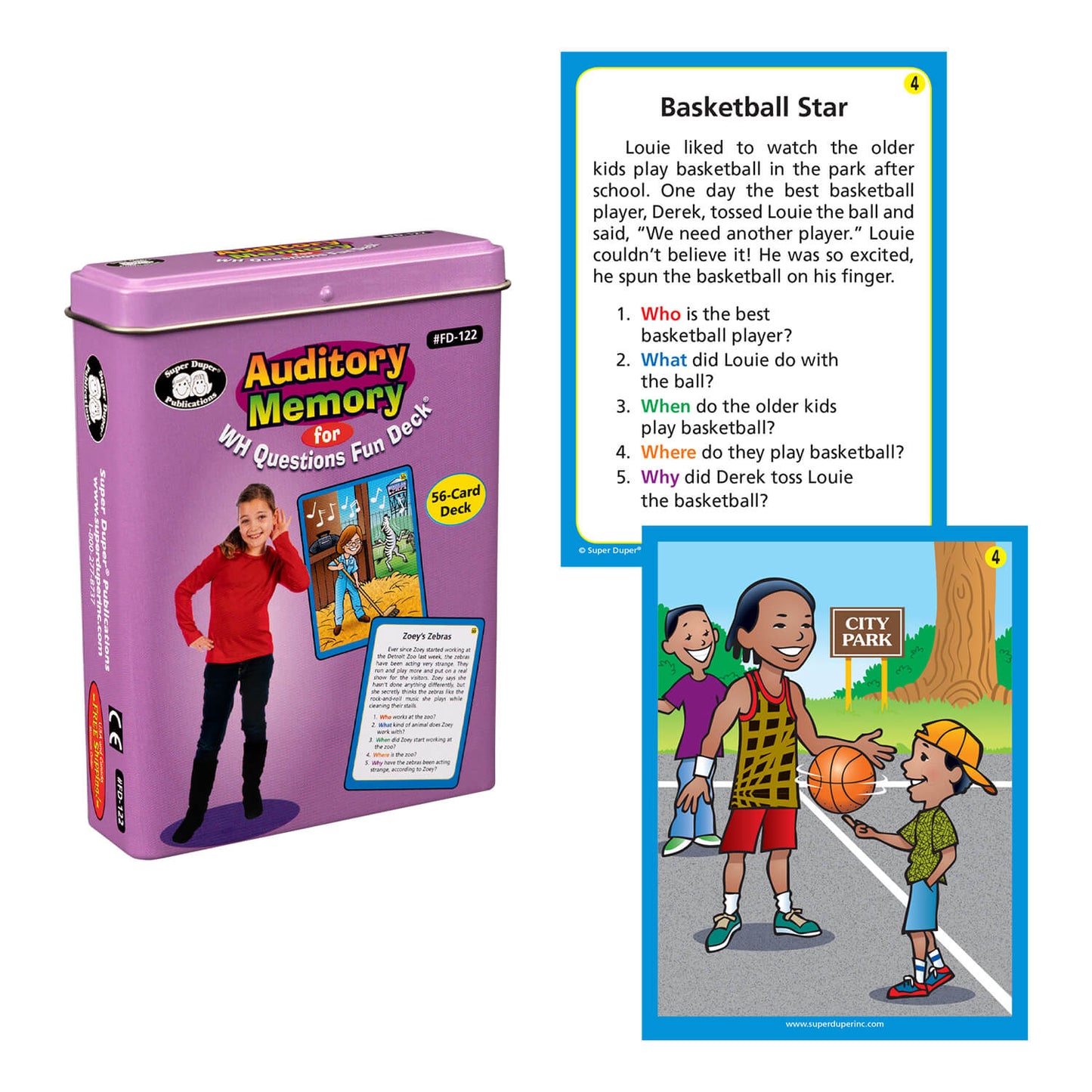 Auditory Memory for WH Questions Fun Deck