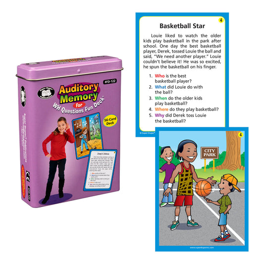 Auditory Memory for WH Questions Fun Deck