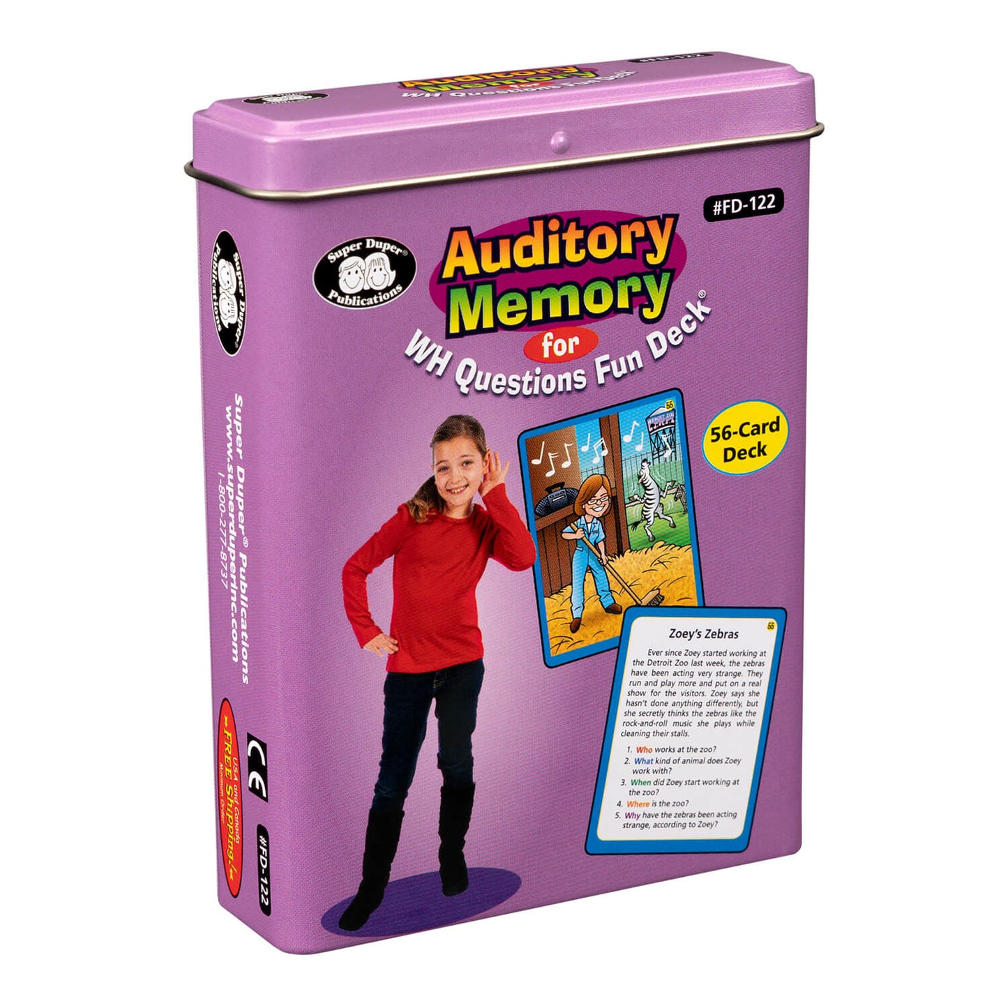 Auditory Memory for WH Questions Fun Deck