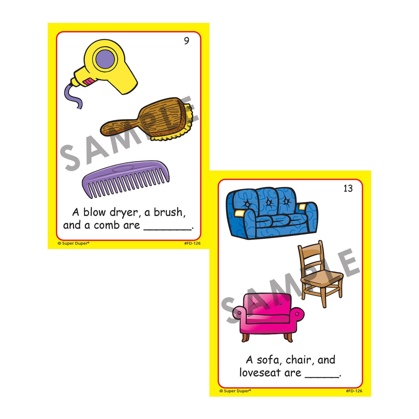 Name That Around the Home Category Fun Deck