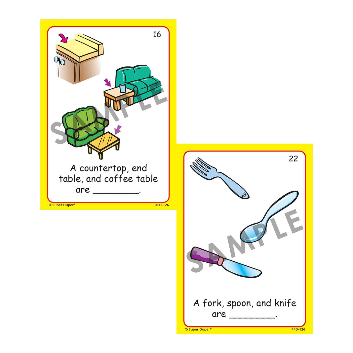 Name That Around the Home Category Fun Deck