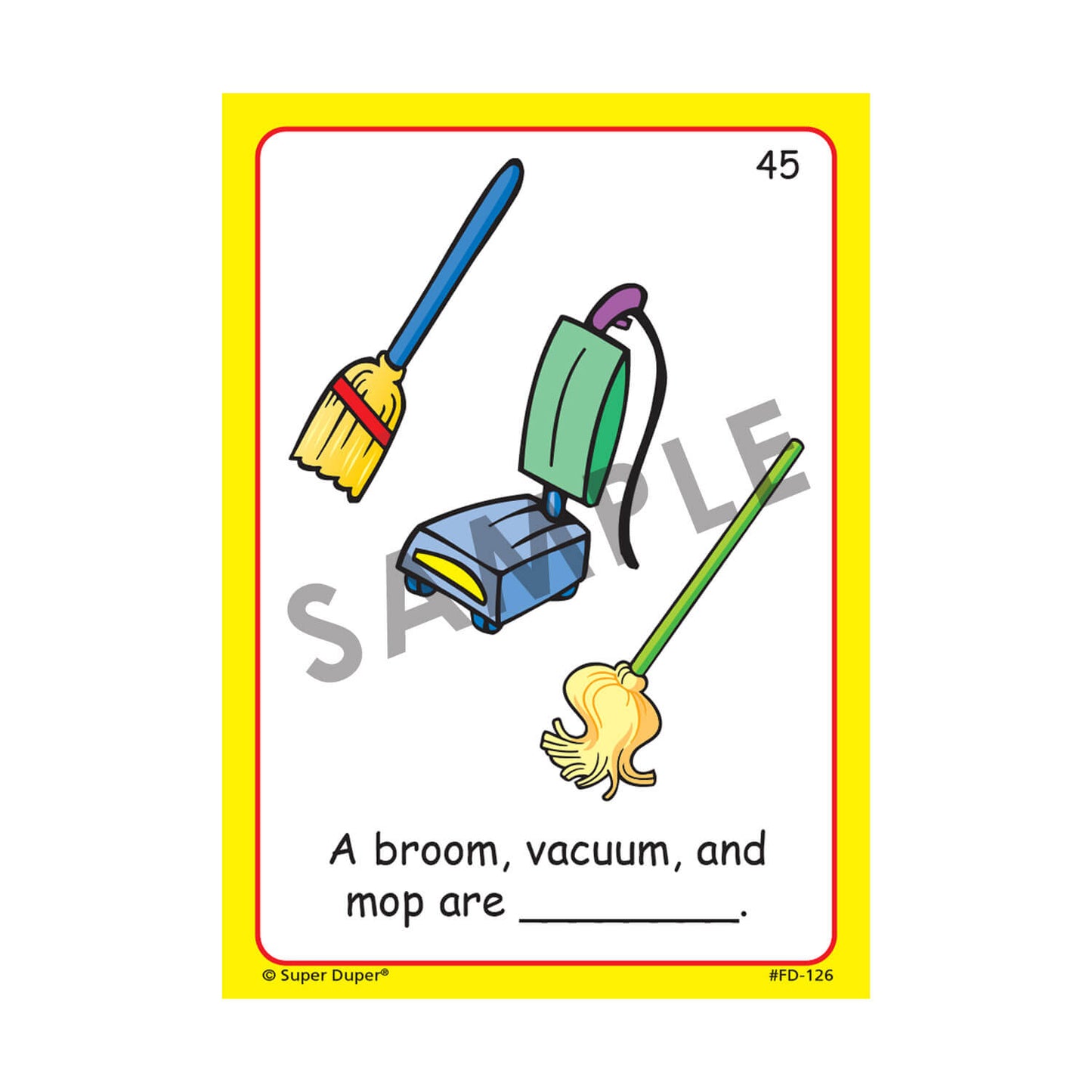 Name That Around the Home Category Fun Deck